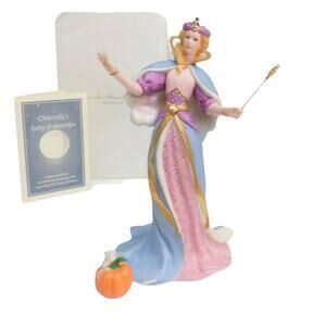Lenox Princesses Cinderella Fairy Godmother Limited Edition 3189 Pumpkin Coa Box